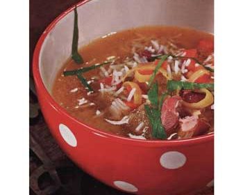 Рисовый суп с окороком