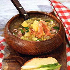 Суп из картофеля с луком-пореем