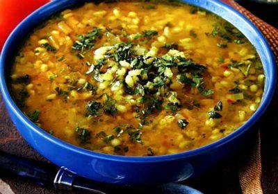 Марокканский суп из перловой крупы